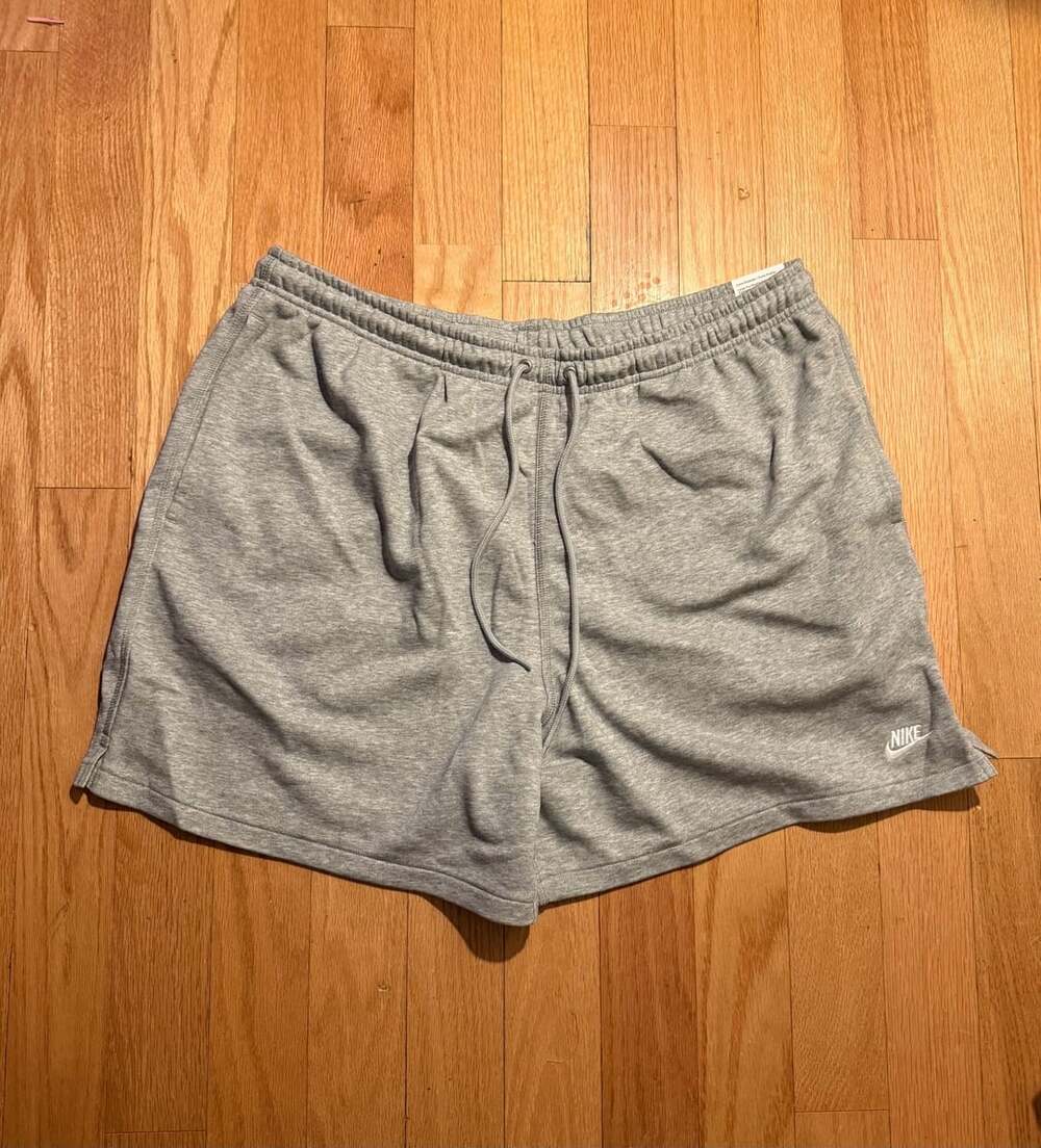 Nike Club Flow Mens French Terry Shorts Grey FN3520-063 XL